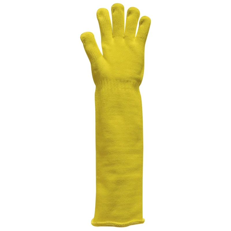 Polyco Healthline Volcano Yellow Kevlar Work Gloves Size 11 Uncoated Coating 7566