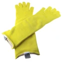 Polyco Healthline Volcano Yellow Kevlar Work Gloves Size 11 Uncoated Coating 7566