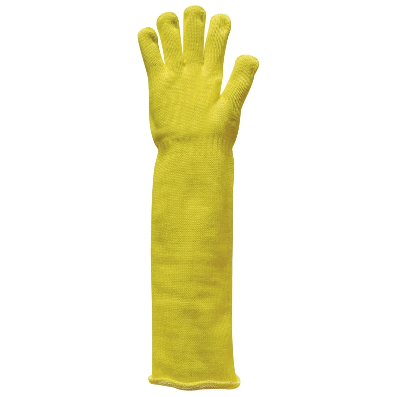 Polyco Healthline Volcano Yellow Kevlar Work Gloves Size 11 Uncoated Coating 7566