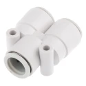 SMC Polybutylene Pneumatic Fitting Push-in 12 mm Connection, Electroless Nickel Plated KQ2U12-00A