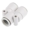 SMC Polybutylene Pneumatic Fitting Push-in 12 mm Connection, Electroless Nickel Plated KQ2U12-00A