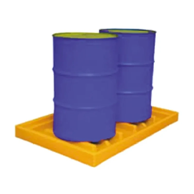 RS PRO Heavy Duty Spill Control 2 Drum Tray Containment Storage 200kg Capacity 1.46m Length 960mm Width 120mm Height 771-6667