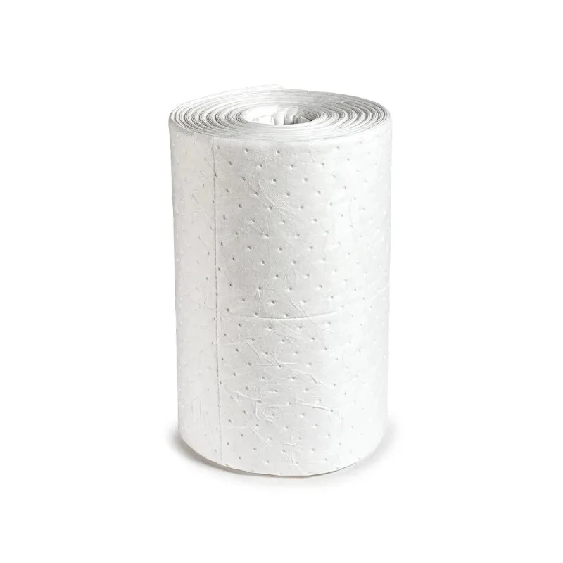 RS PRO Spill Absorbent Roll for Oil Use, White, 80L Capacity, Perforated 480mm x 40m RS-PRO-771-6402
