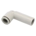 SMC Pneumatic Fitting Electroless Nickel Plated Polybutylene Elbow Tube-to-Tube Adapter Push In 8 mm to 12 mm KQ2L08-12A