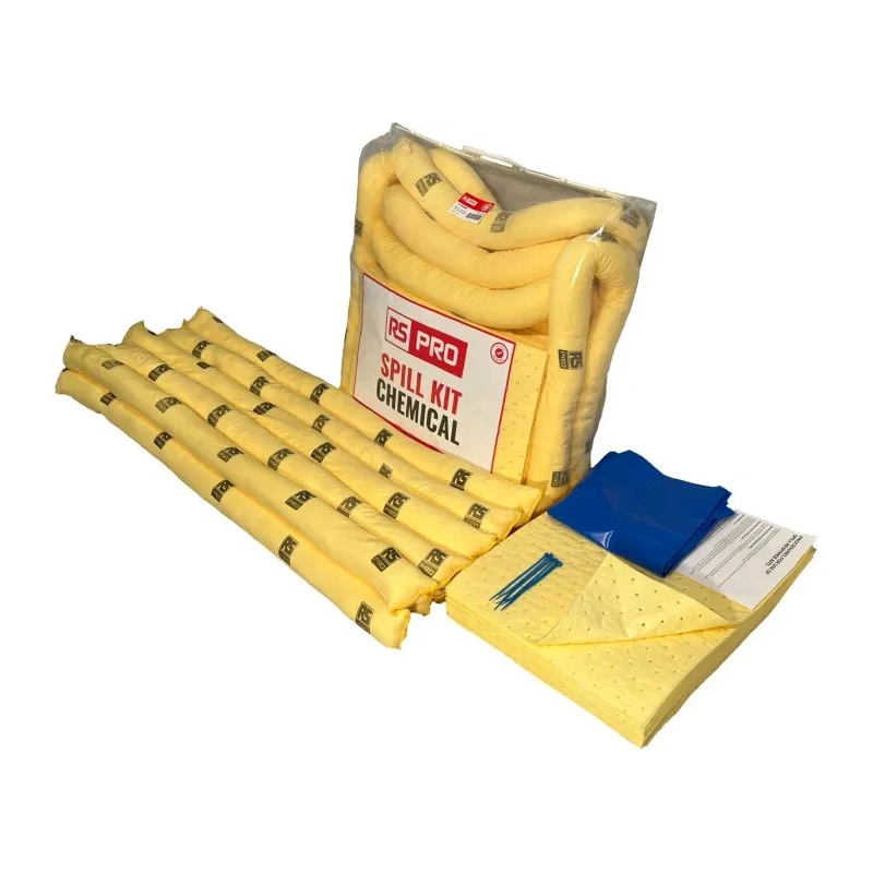 RS PRO Chemical Spill Kit 70 Litre Absorbent Capacity, 760mm x 200mm x 760mm Storage Bag 771-6490
