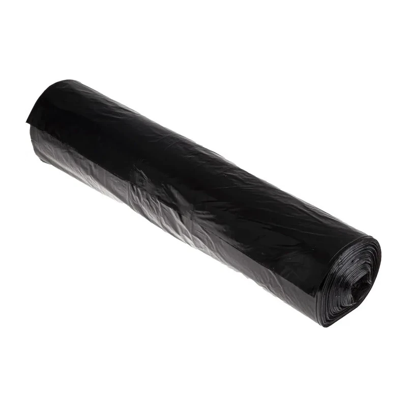RS PRO Black Plastic Bin Bag 90L Capacity 40mm Thickness 50 Per Pack 771-6572
