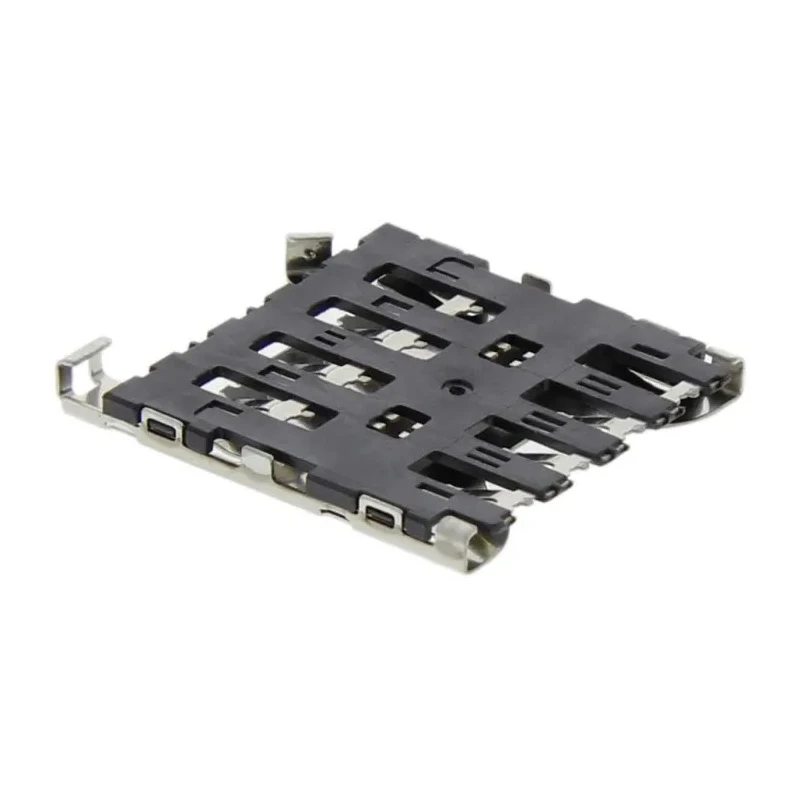 Molex 6 Way Right Angle Push Pull Micro SIM Memory Card Connector, Solder, Surface Mount, Gold Plated Contacts 78723-1001