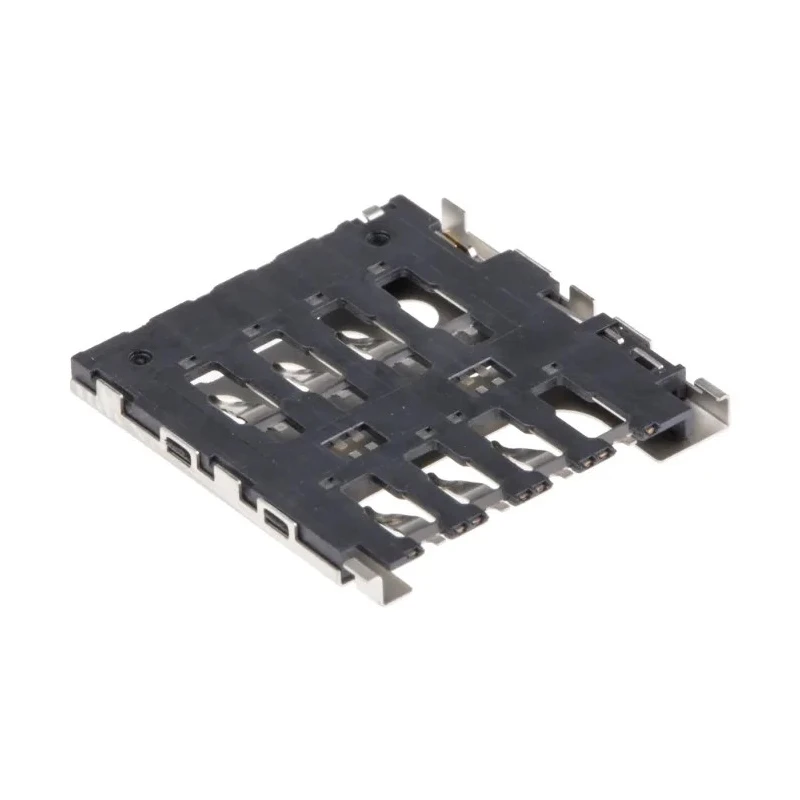 Molex Micro SIM 6 Way Right Angle Push Pull Micro SIM Memory Card Connector, Solder 78727-0001