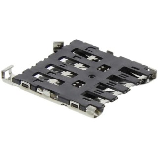 Molex 6 Way Right Angle Push Pull Micro SIM Memory Card Connector, Solder 78723-1001