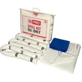 RS PRO Oil Spill Kit 15 Litre Absorbent Capacity Clip-Top Bag 771-6468