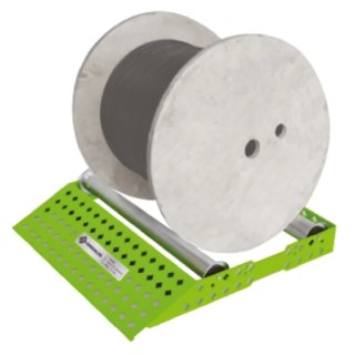 Greenlee Zinc Plated Steel Cable Drum Roller, 1-Shelf, Diameter Capacity 700mm, Height 710mm, Width 95mm, Length 52055384