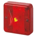 e2s Red Flashing Steady Effect LED Beacon 24V DC Surface Mount IP66 ST-L101HDC24A1R