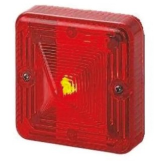 e2s Red Flashing Steady Effect LED Beacon 24V DC Surface Mount IP66 ST-L101HDC24A1R