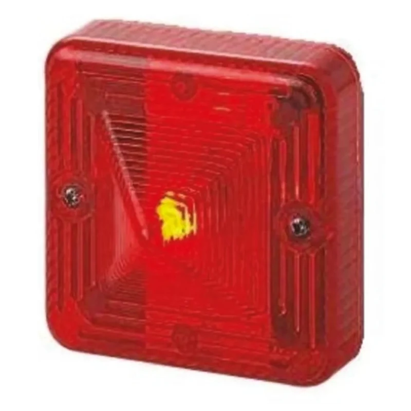 e2s Red Flashing Steady Effect LED Beacon 24V DC Surface Mount IP66 ST-L101HDC24A1R