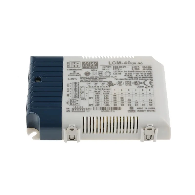MEAN WELL IP20 5 Output Constant Current LED Driver, 100V, 2V, 42W, 700mA PWM, 1/10V Dimming 