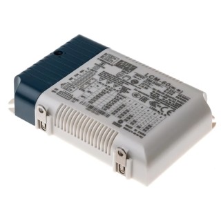 MEAN WELL 5 Output LED Driver, Constant Current, 700mA, 2-90V Output Voltage, 60.3W Power, IP20, 1/10 V and PWM Dimming IP20 