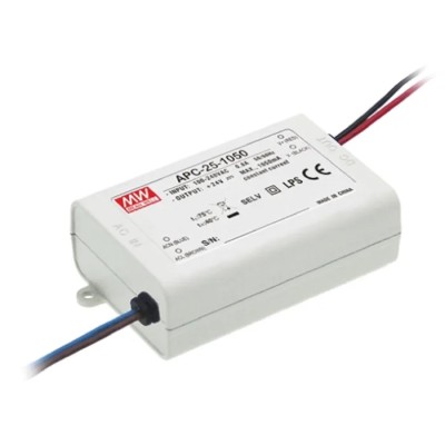 MEAN WELL  IP30 5 Output Constant Current LED Driver 25V-70V 24.5W 350mA