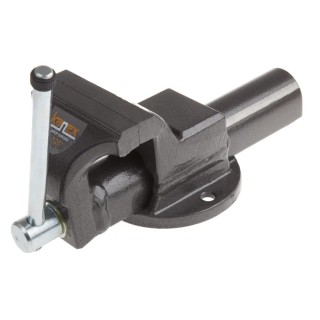 RS PRO Drop Forged Parallel Bench Vice 16 mm Jaw Width 125 mm Jaw Opening 75 mm Jaw Depth Screw Mount 8.5 kg 771-9293