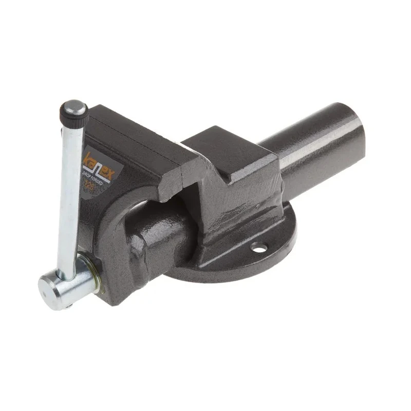 RS PRO Drop Forged Parallel Bench Vice 16 mm Jaw Width 125 mm Jaw Opening 75 mm Jaw Depth Screw Mount 8.5 kg 771-9293
