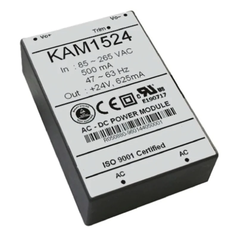 RS PRO Switching Power Supply 24V DC, 15W, 625mA Output Current, PCB Mount KAM15 Series 771-9436
