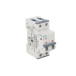 Siemens SENTRON Miniature Circuit Breaker, 2-Pole, 6A, Type C, 400V AC, 60V DC, 10 kA Breaking Capacity 5SY4206-7