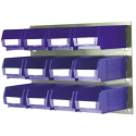RS PRO Polypropylene Storage Bin, 165 mm x 100 mm x 75 mm, Blue 771-9192