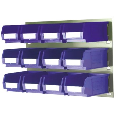 RS PRO Polypropylene Storage Bin, 165 mm x 100 mm x 75 mm, Blue 771-9192