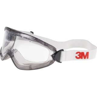 3M Chemical Resistant, Anti-Scratch, Anti-Fog Coating, Impact Resistant Safety Goggles with Clear Acetate Lenses 2890SA