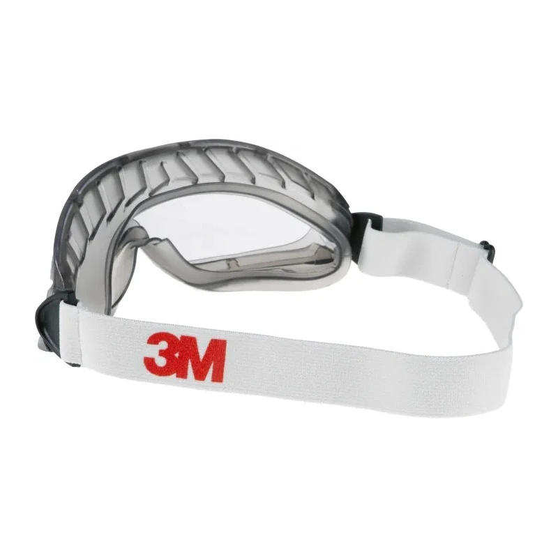 3M Chemical Resistant, Anti-Scratch, Anti-Fog Coating, Impact Resistant Safety Goggles with Clear Acetate Lenses 2890SA