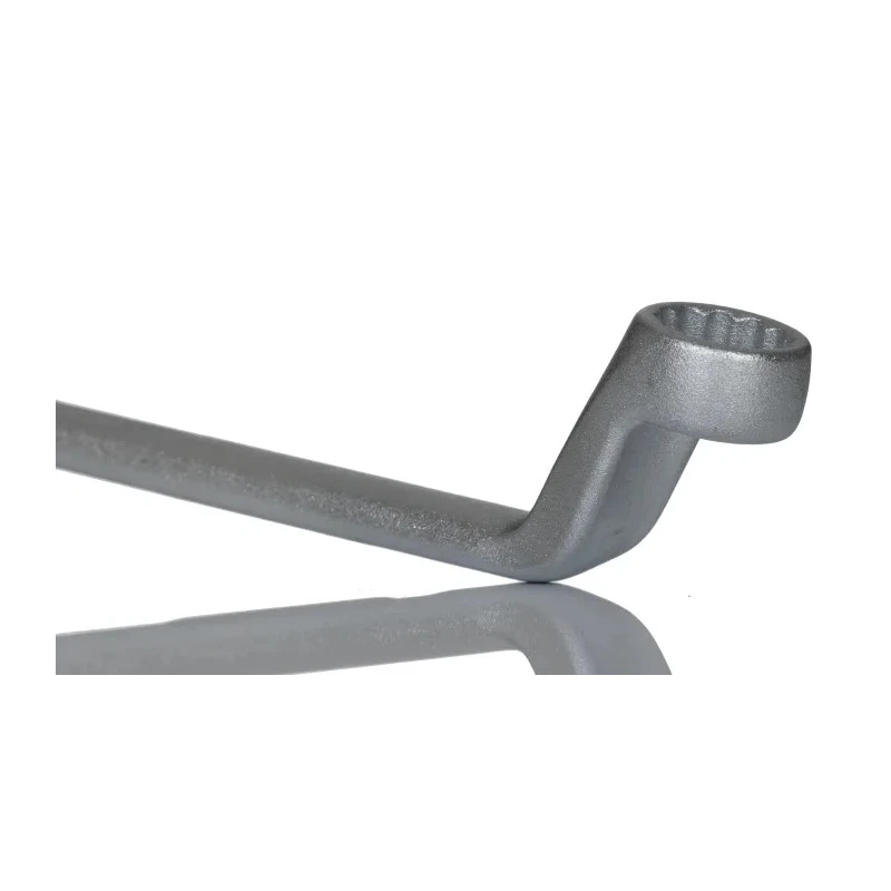Gedore Offset Ring Spanner 10 to 11 mm², 195mm Overall Length 5° Offset Angle Vanadium Steel Chrome Finish 2 10x11