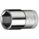 Gedore 1/2 in Drive 21 mm 6 Point Square Socket, Chrome Finish, Vanadium Steel, 41.5mm Overall Length 19 21