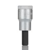 Gedore Hex Screwdriver Bit, 1/2 in Drive Size, 9 mm Tip, Hex Drive, 61 mm Overall Length IN 19 9