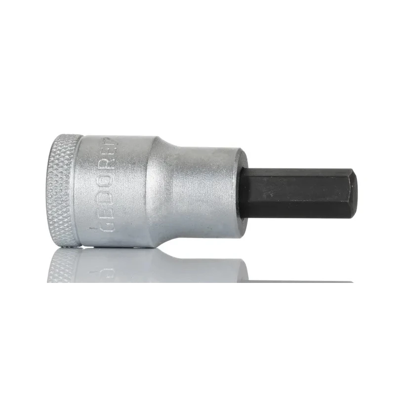 Gedore Hex Screwdriver Bit, 1/2 in Drive Size, 9 mm Tip, Hex Drive, 61 mm Overall Length IN 19 9