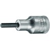 Gedore Hex Screwdriver Bit 4 mm Tip, Hex Drive, 61 mm Overall Length IN 19 4