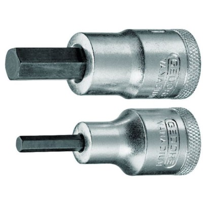 Gedore Hex Screwdriver Bit 1/2 in Tip, 17 mm Size, Hex Drive, 39.5 mm Overall Length IN 19 17