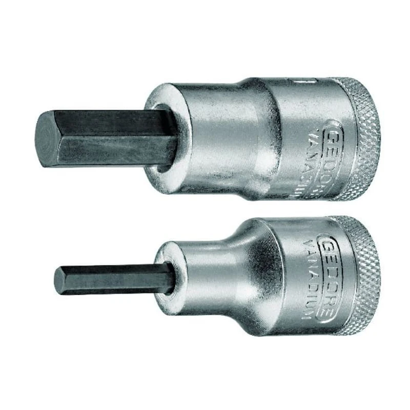 Gedore Hex Screwdriver Bit 1/2 in Tip, 17 mm Size, Hex Drive, 39.5 mm Overall Length IN 19 17
