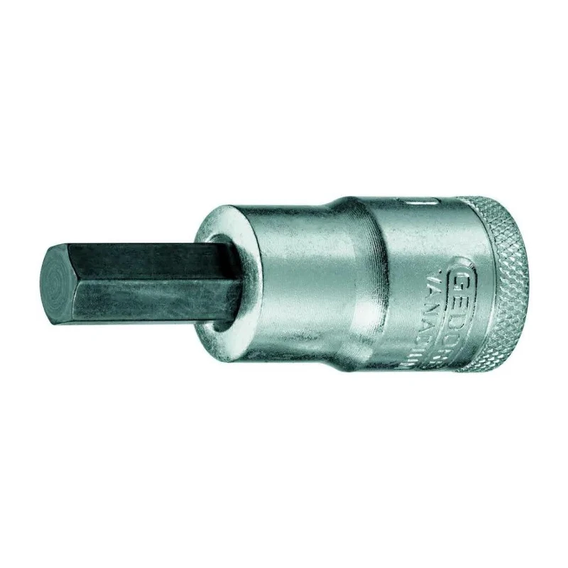 Gedore Hex Screwdriver Bit, 1/2 in Tip, 19 mm Tip, Hex Drive, 60 mm Overall IN 19 19