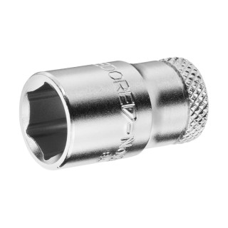 Gedore 1/4 in Drive 8 mm 6 Point Square Socket, Chrome Vanadium Steel, 5mm Overall Length 20 8