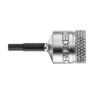 Gedore Hex Screwdriver Bit, 1/4 in Drive, 2 mm Tip Size, Vanadium Steel, 28 mm Overall Length IN 20 2