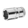 Gedore 1/4 in Drive 10 mm 6 Point Square Socket, Chrome Finish, Vanadium Steel, 6mm Overall Length 20 10