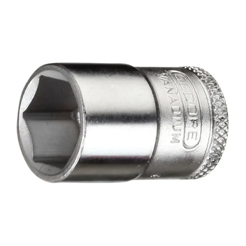 Gedore 3/8 in Drive 14 mm 6 Point Socket Chrome Vanadium Steel Square Drive, 11mm Overall Length 30 14