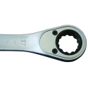 Gedore Combination Ratchet Spanner Chrome, 225mm Overall Length, 17 mm Size 7 R 17