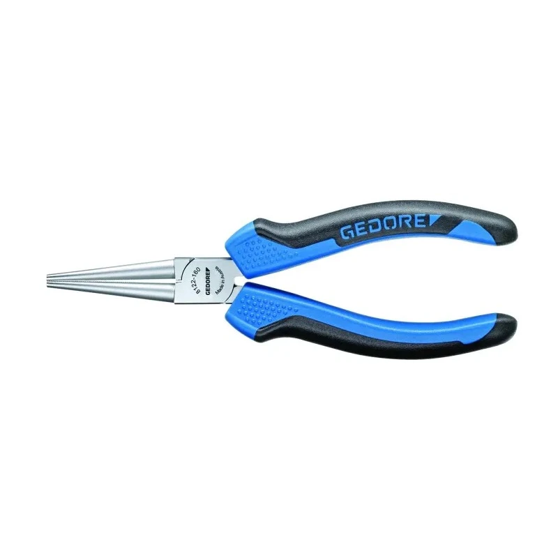 Gedore Steel Round Nose Plier 160mm Overall Length, 48mm Jaw, ESD Safe 8122-160 JC