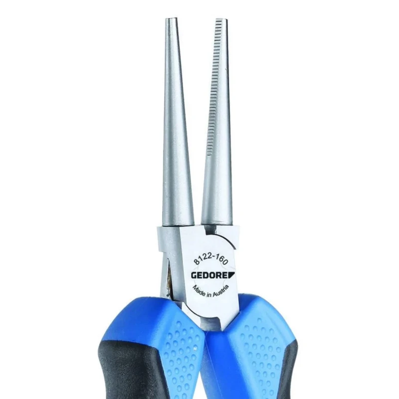 Gedore Steel Round Nose Plier 160mm Overall Length, 48mm Jaw, ESD Safe 8122-160 JC