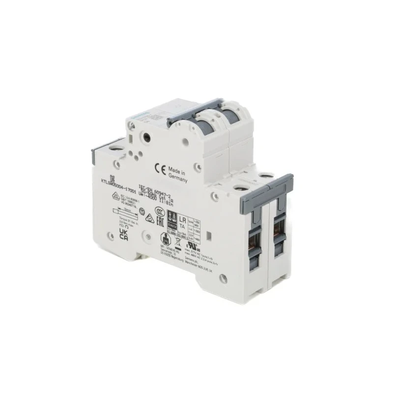 Siemens SENTRON Miniature Circuit Breaker 2-Pole 10A Type C 400V AC 60V DC 10 kA Breaking Capacity 5SY4210-7