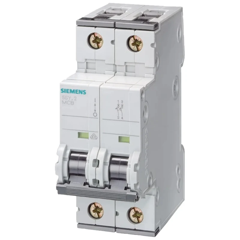 Siemens SENTRON Miniature Circuit Breaker 2-Pole 10A Type C 400V AC 60V DC 10 kA Breaking Capacity 5SY4210-7