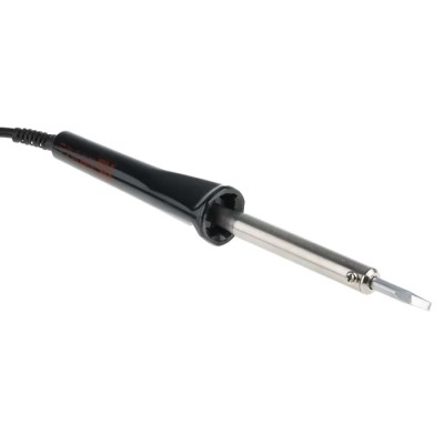 RS PRO Electric Soldering Iron, 230V, 60W, Type F Plug, Stainless Steel Tip, Nichrome Heater, Model 772-4750