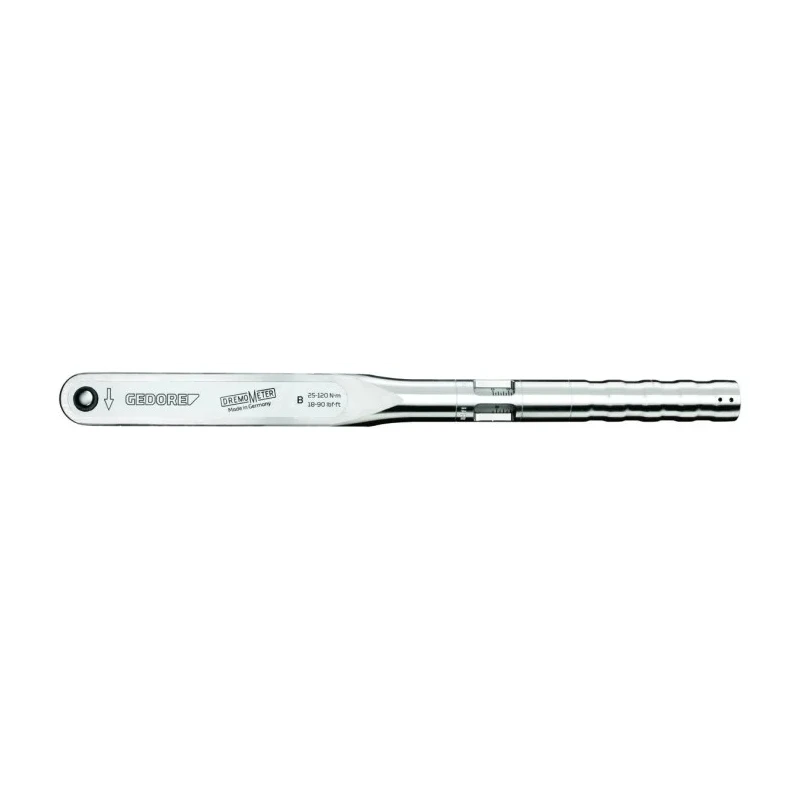 Gedore Click Torque Wrench, 25 To 120 Nm Torque Range, 1/2 in Square Drive, Aluminium, 462mm Overall Length 8561-01
