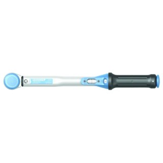 Gedore Click Torque Wrench Mechanical, 20 To 100 Nm Torque Range, 1/2 in Square Drive, 394.7mm Overall Length 4550-10