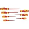 Gedore Insulated Phillips and Slotted Screwdriver Set 7-Piece VDE 2170-2160 PH-077